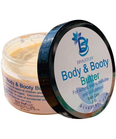 Body and Booty Butter for Aches Pains Cellulite and Circulation All Natural Made in The U.S.A.