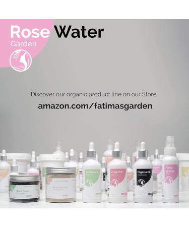 Fatima's Garden 100% Organic Rose Water Toner Spray - 3.4 Fl oz/100ml (Pack of 1) | ECOCERT & USDA Certified | For Face, Body, Hair | Vegan & Cruelty-Free - Buy Online on SooperMarket.com