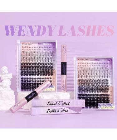Wendy Lashes Cluster Lash Glue - Waterproof Long Lasting Eyelash Adhesive for DIY Extensions | 10ml Black Glue for Beginners - International Shipping - Buy Online on SooperMarket.com