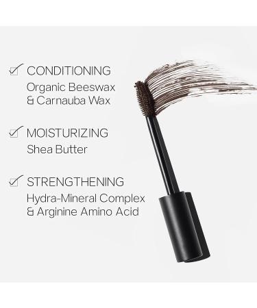Saie Mascara 101 - Lengthening & Volumizing Brown Mascara - Strengthening Formula (0.31 oz) - Buy Online on SooperMarket.com