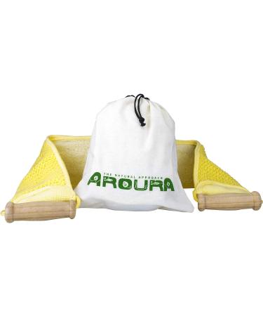 100% Natural Egyptian Back Loofah with Wooden Handle - Eco-Friendly & Non-Toxic - 4 X 31 - Buy Online on SooperMarket.com