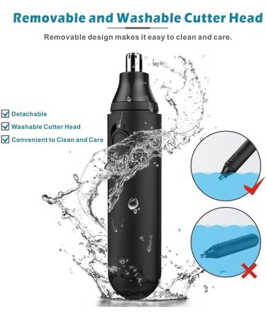 TEMKIN Nose Hair Trimmer Electric Ear & Face Care Shaver for Men & Women | Safe & Effective Nose & Eyebrow Trimming Razor - Buy Online on SooperMarket.com