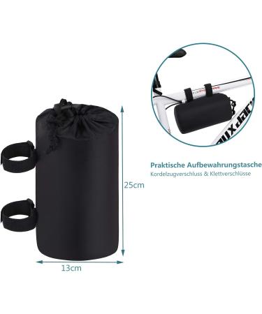 Dokon Waterproof Bicycle Cover - High-Quality 420D Oxford Tarpaulin for 1-2 Bikes | Protective Garage Cover with Storage Bag - 200x70x110cm - Black - Buy Online on SooperMarket.com