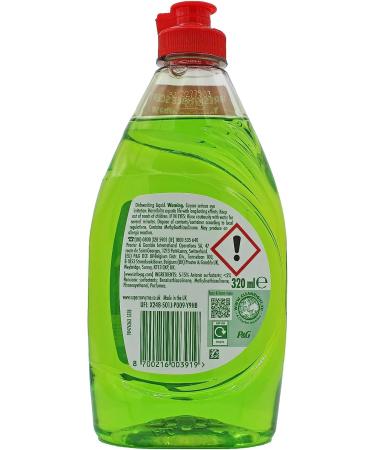Fairy Washing UP Liquid Apple & Rhubarb 320 mL - PACK OF 2 - Buy Online on SooperMarket.com