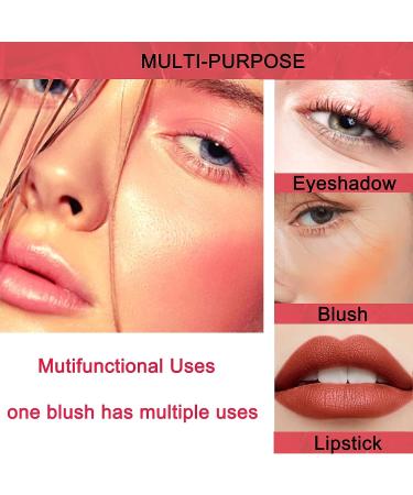 Soft Cream Blush: 3 Colors Liquid Matte Blush & Lip Paint - Long-Wearing Cheek & Lip Tint for a Weightless, Natural Hazy Look - Buy Online on SooperMarket.com