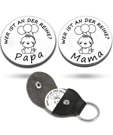 Kiyoyi baptism gift boy and girls gifts for the birth guardian angel decision coin gifts for expectant fathers and mothers throw a coin to make a decision (Engel-4)