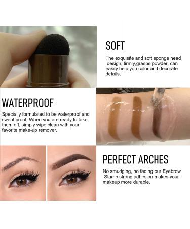 Eyebrow Stamp Stencil Kit - Brow Stamping for Perfect Brows - Waterproof Reddish Brown - Buy Online on SooperMarket.com