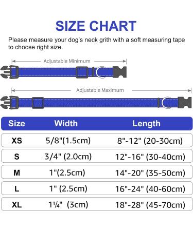 Joytale Reflective Dog Collar for Large Dogs - Royal Blue (Pack of 1) | Durable & Comfortable | International Shipping Available - Buy Online on SooperMarket.com
