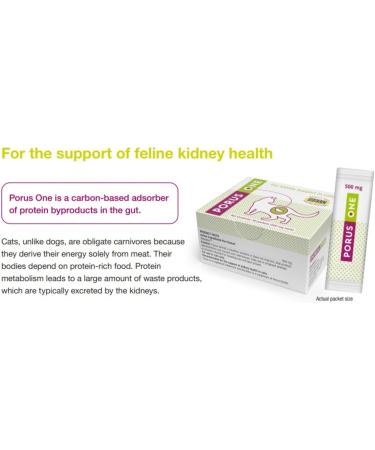 Porus One 30x500mg | Kidney Support Supplement for Cats | Reduce Uremic Toxins - Buy Online on SooperMarket.com
