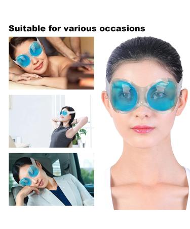 Cooling Eye Mask - Reusable Gel Hot/Cold Compress for Swollen Eyes Dark Circles & Eye Fatigue Relief (Blue) - International Shipping - Buy Online on SooperMarket.com
