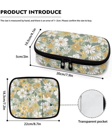 TODIYADDU Yellow Daisy Medicine Travel Cooler - Insulated Diabetic Pouch with Zipper for Daily & Travel Use - Buy Online on SooperMarket.com