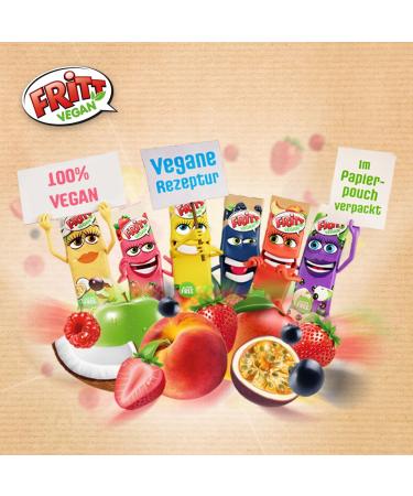FRITT Vegan Smoothie Style-Mix Minis 135g | 100% Vegan Chewy Candy Strips for Smoothie Lovers - International Shipping Available - Buy Online on SooperMarket.com