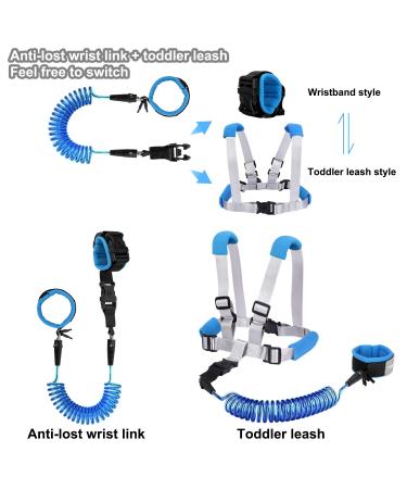 Blisstime 2 in 1 Toddler Leash - Anti Lost Wrist Link for Toddlers - Blue - Buy Online on SooperMarket.com
