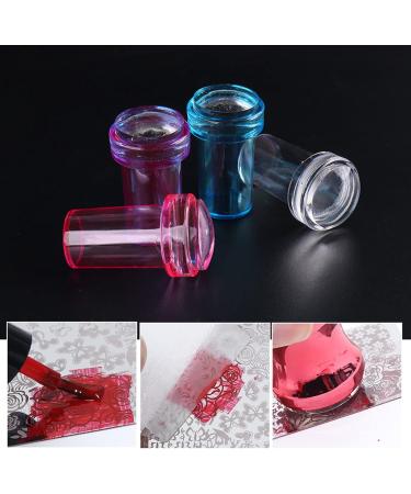 wirlsweal Nail Art Stamper Easy Storage Portable Reusable Nail Tool Stamp Seal for Fingernails Nail Tool Stamp Anti-dust for Female Transparent - Buy Online on SooperMarket.com
