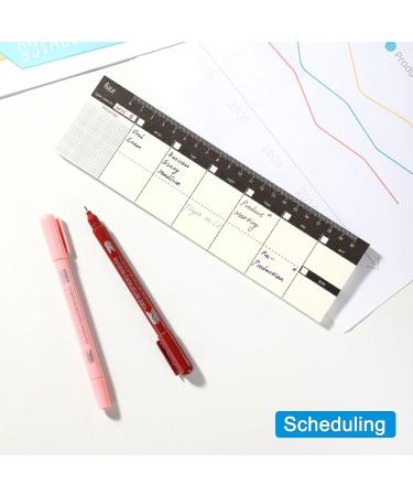 AECHY Colored Curve Dual Tip Pens - 6 Shapes, 8 Colors - Planner Journaling Drawing School Supplies - Curve + Fine Tips (8 pcs) - Buy Online on SooperMarket.com