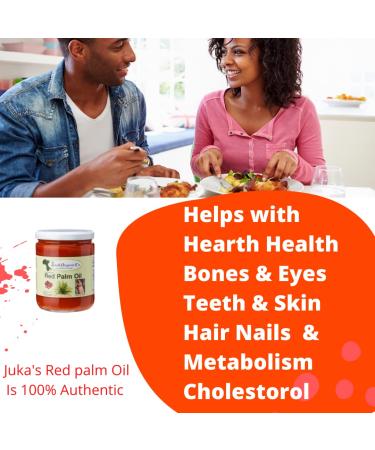 Juka's Red Palm Oil - 100% Organic & Natural from Africa - 16.9 Fl Oz - Buy Online on SooperMarket.com