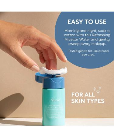 Nuria Hydrate Refreshing Micellar Water - No-Rinse Makeup Remover with Sage Leaf Oil Chamomile & Aloe - 200mL for All Skin Types - International Shipping Available - Buy Online on SooperMarket.com