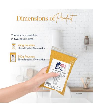 Organic Turmeric Powder - 250g Resealable Pouch | Premium Indian Spice for Culinary Creations - Buy Online on SooperMarket.com