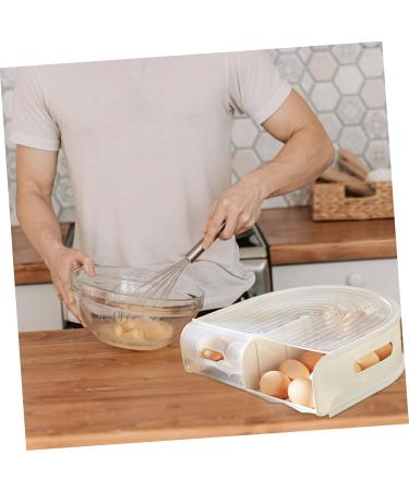 OSALADI Egg Carton Convenient Egg Organizer Refrigerator Egg Case Household Egg Tray Fridge Accessory Serving Tray As Shown 31X30X9.5cm - Buy Online on SooperMarket.com