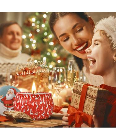 Christmas Fragrance Candles 4-Pack | Apple Cinnamon Gingerbread & Lavender Soy Wax Aromatherapy Gift Set for Women - Buy Online on SooperMarket.com