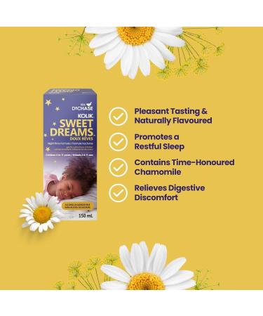 Dr. Chase Pediatrics Kolik Sweet Dreams Gripe Water Nighttime Formula All Natural Gas Drops for Babies - Herbal Formula to Ease Digestive Discomfort & Fussiness Alcohol Free 150ml - Buy Online on SooperMarket.com