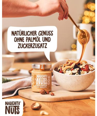 Naughty Nuts Bio Mandelmus Smooth - 100% Vegan Almond Butter 500g | No Palm Oil No Sugar | Healthy Topping & Recipe Ingredient - Buy Online on SooperMarket.com