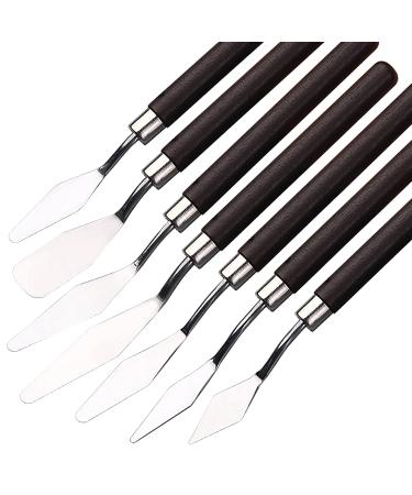 GMMA 7Pcs Painting Knives acrylic paint palette Stainless Steel Spatula pour painting supplies for Oil Canvas acrylic paint