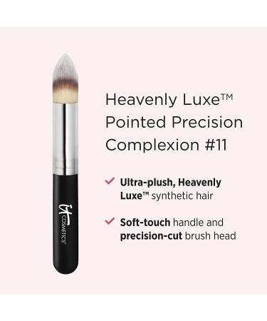 IT Cosmetics Heavenly Luxe Pointed Precision Complexion Brush #11 - for Cream & Powder Makeup - Pro-Hygienic Bristles - Buy Online on SooperMarket.com