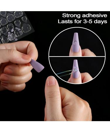 Laza 240 Pcs Thin Breathable Adhesive Tabs Fake Nail Glue Sticker - Super Sticky Double Sided Tips (Germany Jelly Gel) - Flexible and Easy to Apply for Acrylic False Nails Manicure Tape - Buy Online on SooperMarket.com