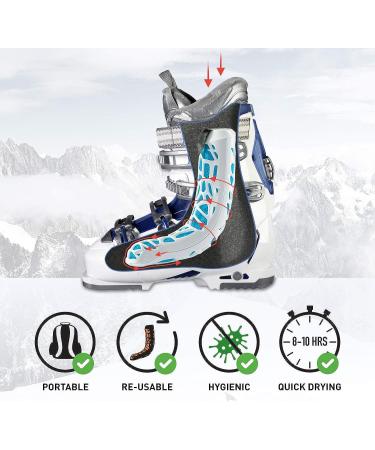 DRYSURE Extreme Boot Dryer - No Electricity or Heat - Ideal for Boots, Motorbike, Ski, Snowboard, Walking & Hiking - White & Black - Buy Online on SooperMarket.com