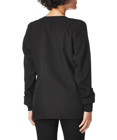 WonderWink Women's Four Way Stretch Snap Jacket - X-Large, Black - Buy Online on SooperMarket.com