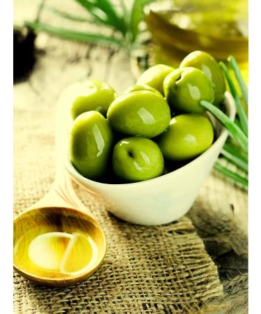 GUSTU Castelvetrano Olives 7.1 lbs Premium Green Whole Olives Farmed in Sicily Italy Buttery Smooth Flavor Dried Weight: 5.5 lbs Whole (5.5 lbs) - Buy Online on SooperMarket.com