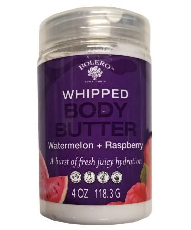 Whipped Body Butter - Watermelon & Raspberry - A Burst of Fresh Juis Hydration 4fl oz. 118.3ml