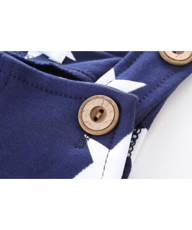 Mud Kingdom Little Boys Overalls | Casual Star Print | 18-24 Months | Navy - Buy Online on SooperMarket.com