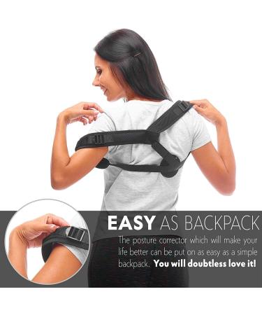 Posture Corrector for Women & Men - Effective & Comfortable Brace for Slouching - Clavicle Support - Discreet Design - Buy Online on SooperMarket.com