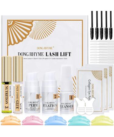 2024 Upgraded Lash Lift Kit 2 in 1 Brow Lamination Eyelash Perm Kit Professional Instant Lash Lift Extensions Semi-Permanent Lash Lifting Curling Perming Wave Salon Result for a Supermodel Look A-White
