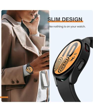 2Pack Tensea Samsung Galaxy Watch 4 44mm Screen Protector Case - Matte Black - Buy Online on SooperMarket.com
