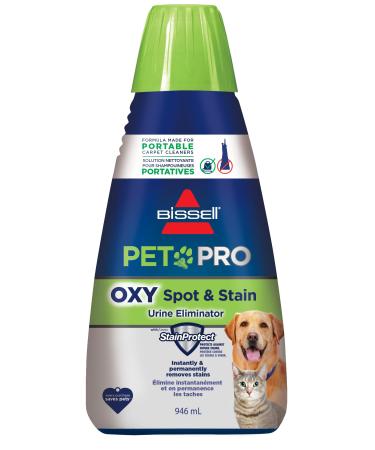 Bissell Professional Pet Spot & Stain + Oxy Formula - Portable Cleaners | 2034c 946 Milliliter Spot and Stain Pet Pro