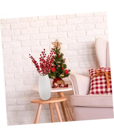 HOMSFOU 8 Pcs Christmas Red Fruit Christmas Wreath Stems Berries for Christmas Tree Photography Props Christmas Tree Berry Decoration Floral Red Berry Acacia Beans Foam High Simulation Redx2pcs 50X6cmx2pcs - Buy Online on SooperMarket.com