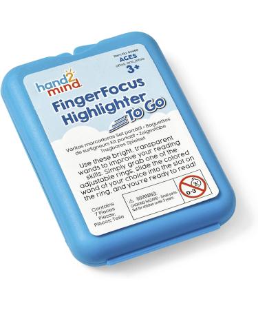 Fingerfocus Reading Aids for Children - Colorful Frames to Support Reading & Writing Skills | Best ADHD Aids | 1-Pack Ages 3+ - Buy Online on SooperMarket.com