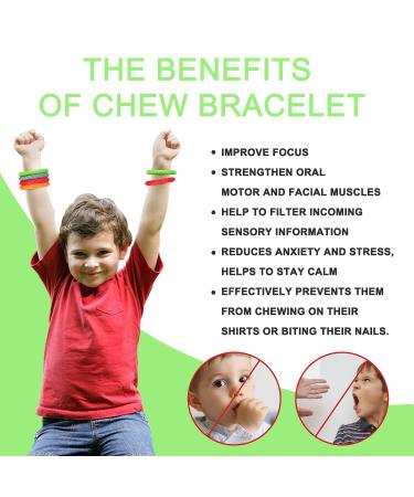 Baby Tooth Chew Toy - Food-Safe Silicone for Sensory Needs | Perfect for Autism SPD ADHD - 2 Pack Red/Green - Buy Online on SooperMarket.com