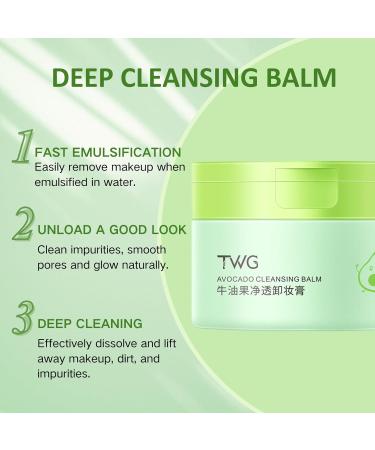 Avocado Clean Makeup Remover & Cleansing Balm 100g Avocado Cleanser To Remove Makeup Facial Cleanser For Sensitive Skin Deep Cleansing Makeup Remover Balm For Foundation Clean And Clear Cleanser - Buy Online on SooperMarket.com