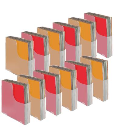 Jutom 6 Pcs Vertical Scrapbook Paper Holder Frosted Scrapbook Storage Organizer 12x12 Paper Storage Organizer Foldable Scrapbook Paper Storage for Cardstock Vinyl Paper Craft Paper File