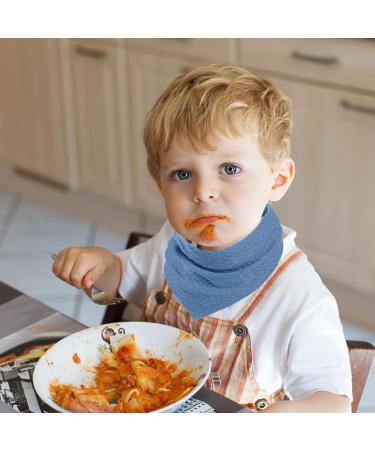 WD&CD 4-Piece Triangle Baby Dribble Bibs | Adjustable Buttons | Soft & Absorbent for Boys & Girls - Buy Online on SooperMarket.com