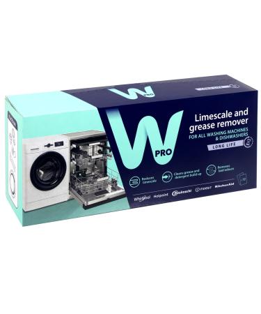 WPRO Indesit Limescale And Detergent Descaler and De Greaser (Box Of 12) Helps Kill Bacteria And Eliminates Odours And Keeps Your Washing Machine Smelling Fresh