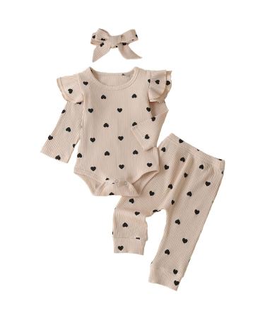 Baby Girl Clothes Outfits White Lace Ruffle Romper Top +Jeans Shorts Clothing Set 3-24 Months 18-24 Months Brown