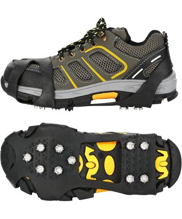 Grectek GT10 Crampons - Lightweight Ice and Snow Grip Traction Tunnels for Shoes/Boots (XL) - Ideal for All Terrain - Buy Online on SooperMarket.com