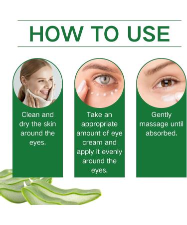 Aloe Vera Eye Cream Aloe Vera Under Eye Cream Eye Cream Anti Aging Eye Cream for Dark Circles and Puffy Eyes Eye Bags Remover Dark Eyes Circle Treatment Reduce Fine Lines Moisturising Soothing - Buy Online on SooperMarket.com
