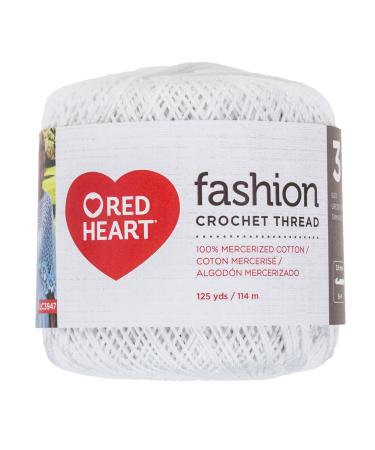 Red Heart Crochet Thread  White