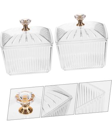 4 Pcs Candied Fruit Refreshment Tray Food Container Clear Tea Container Candy Jar Storage Popcorn 9X9X7.5CMx2pcs Transparentx2pcs - Buy Online on SooperMarket.com
